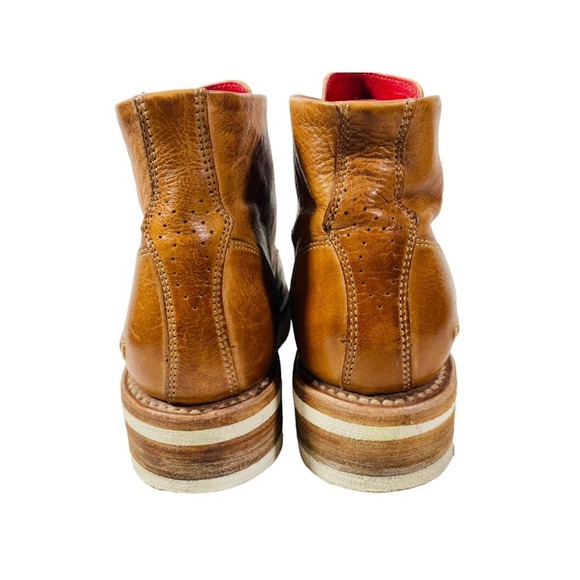 Bed Stu Quatro Brogue Ankle Bootie Boot Women size 6.5 - Picture 5 of 10